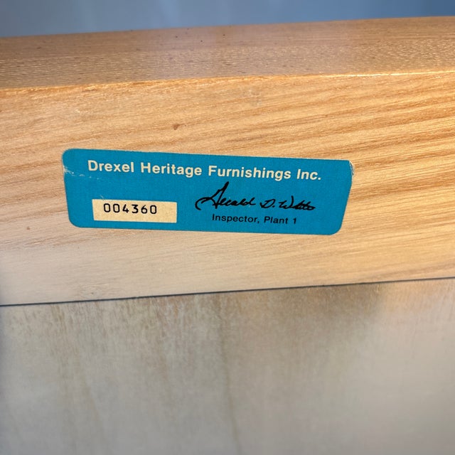 Wood 1990s Drexel Heritage Corinthian Collection - Queen Headboard For Sale - Image 7 of 7