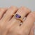 Pear Amethyst East-West Ring, Size 7.5 For Sale - Image 6 of 9