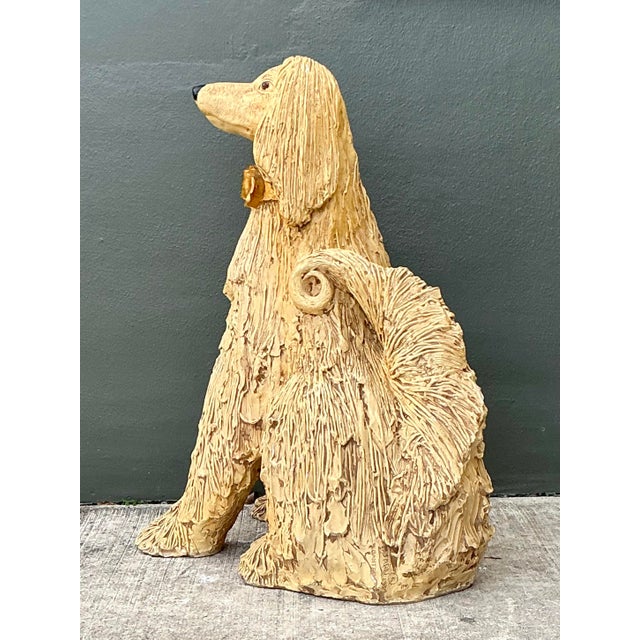 Vintage Monumental Ceramic Afghan For Sale In West Palm - Image 6 of 12