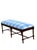English Faux Bamboo Bench in Serena & Lily For Sale - Image 10 of 11