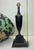 1950s Turned Dark Oak Baluster Shaped Table Lamp, 1950s For Sale - Image 5 of 18