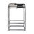 2020s Stinson 26.5 in. Seat Height Hair on Hide Leather and Iron Counter Stool with Footrest, Black and White For Sale - Image 5 of 8