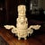 Vintage Chinese Resin Incense Burner with Dragon handles. Intricately hand carved deep relief in two-piece. One side...