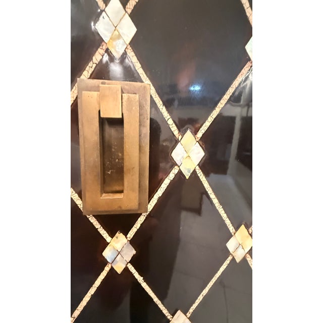 Century Furniture Prink Illuminated Art Deco Revival Bar Cabinet For Sale - Image 9 of 16