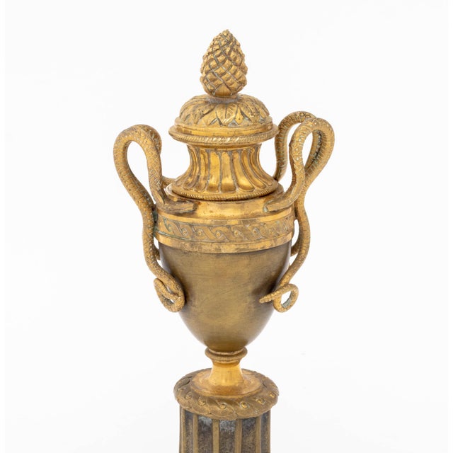 Louis XVI Style Ormolu Bronze Cassolettes, Pair For Sale - Image 9 of 10