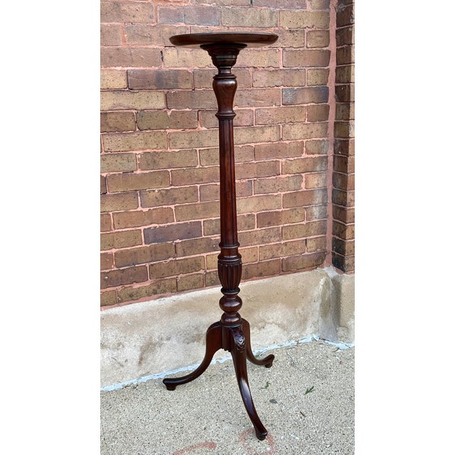 English English 19th Century Mahogany Plant Stand on Tripod Base. For Sale - Image 3 of 10