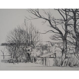 Eugène Corneau, Old Trees, Original Signed Etching, 1946 For Sale