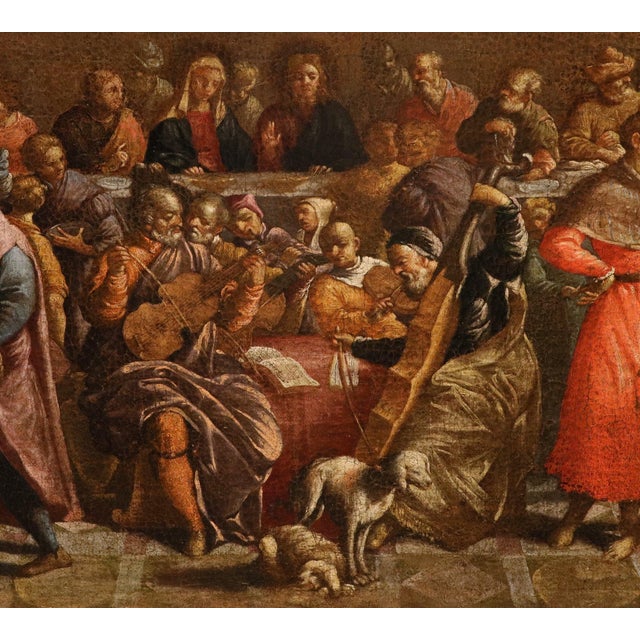 Paolo Caliari, Detto Il Veronese, Seguace, the Wedding at Cana Veronese, 1690, Oil on Canvas For Sale - Image 9 of 15