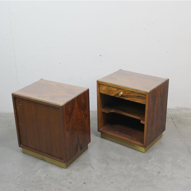 1960s Vintage Italian Bedside Tables, 1960s, Set of 2 For Sale - Image 5 of 8