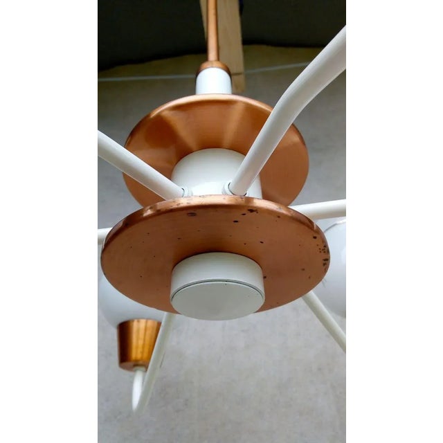 Orange Vintage Type 54 Chandelier from Drukov, 1970s For Sale - Image 8 of 13