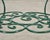 o.w. Lee American Regency Style Wrought Iron and Glass Scrolled Garden Table For Sale - Image 11 of 18