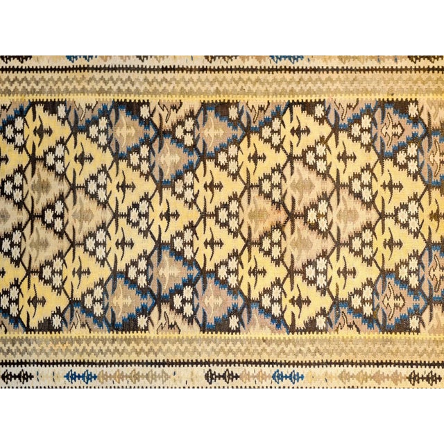 Mid 20th Century Qazvin Kilim Runner For Sale In Chicago - Image 6 of 6