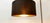 Lackfolie with Gold Interior Silk Cord Suspension Light, in Flawless conditions. Designed 1970 to 1979 Up to 250V...