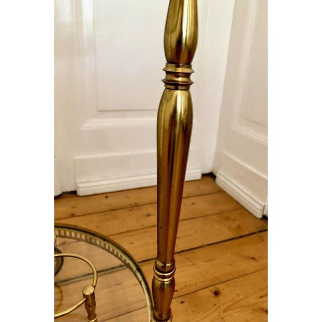 Vintage Brass Serving Trolley, 1950s For Sale - Image 11 of 13