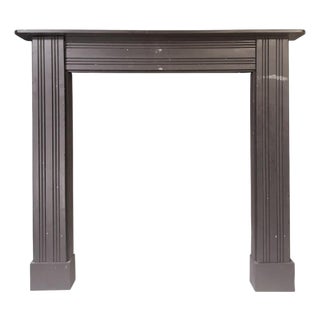 Antique Irish Georgian Bangor Slate Fireplace Mantel, 1800 For Sale