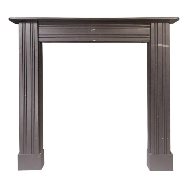 Antique Irish Georgian Bangor Slate Fireplace Mantel, 1800 For Sale