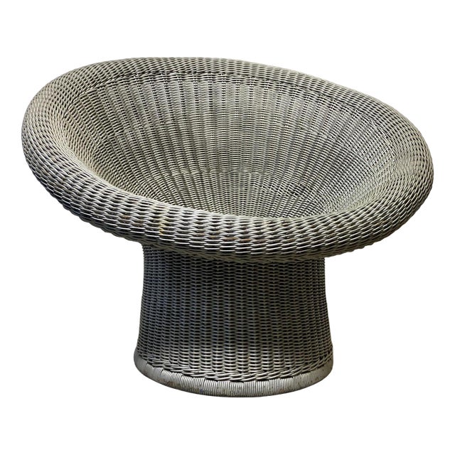 Rattan Basket Egg Chair by Egon Eiermann for Heinrich Murrmann, 1970s For Sale