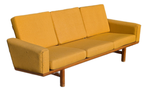 Mid Century Modern Sofa by Hans Wegner Ge-236 for Getama, Denmark, C1960s