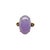 This elegant mid‑century ring features an oval lavender jade cabochon set in warm 14K gold and accented by two diamonds....