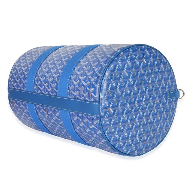 2020s Sky Blue Goyardine Barrel 40 Sports Bag For Sale - Image 5 of 9