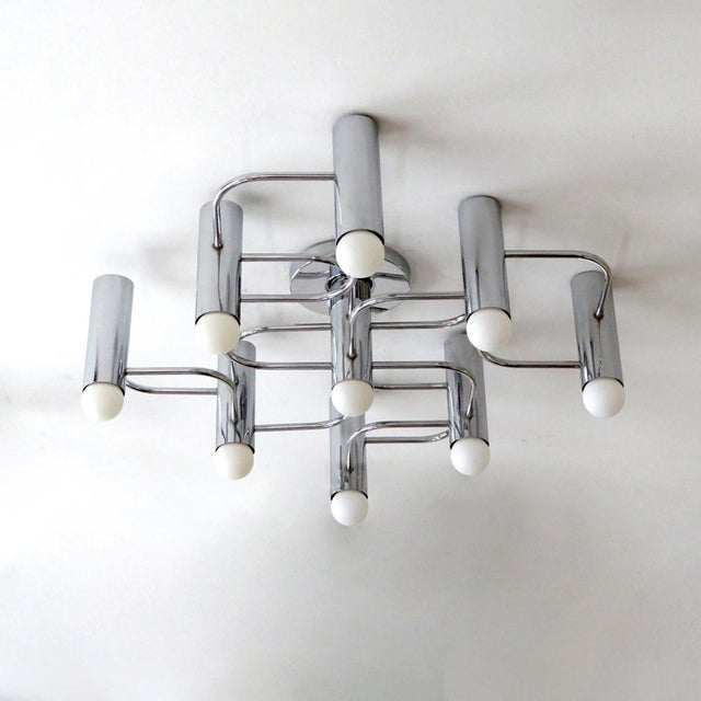 1970s German Leola Flush Mount Light Fixture, 1970 For Sale - Image 5 of 10