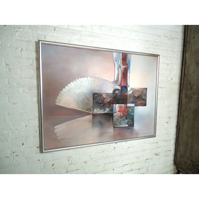 Paint Late 20th Century Modern Abstract Painting For Sale - Image 7 of 11