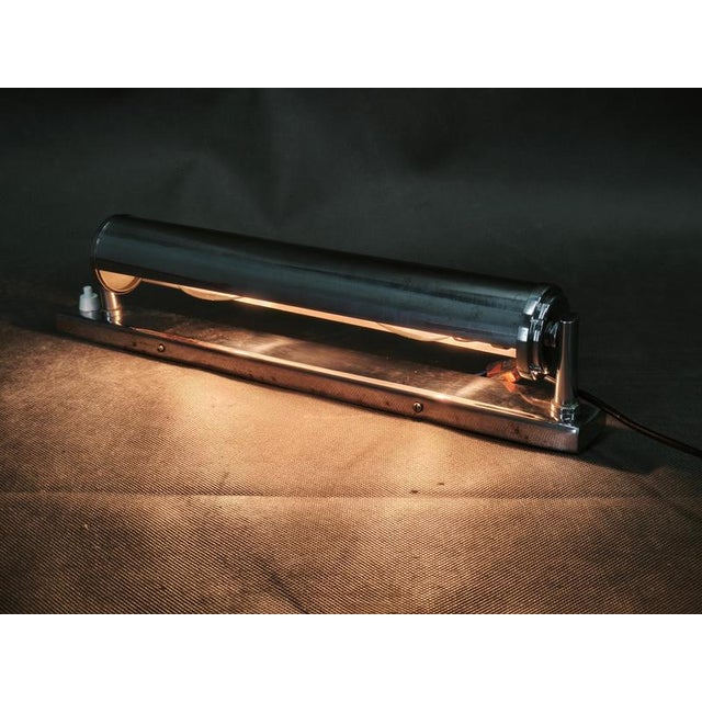 Bauhaus Chrome Wall Lights by Napako, Czechoslovakia, 1940s, Set of 2 For Sale - Image 3 of 11