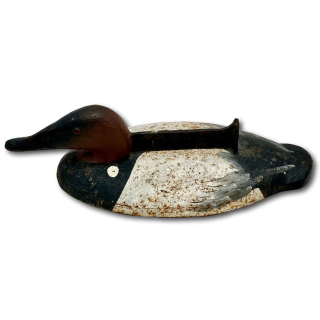 Very Rare & Unusual Antique Figurative Cast Iron Duck Decoy Motif Front Porch Boot Scraper - Circa 1920s For Sale - Image 11 of 18