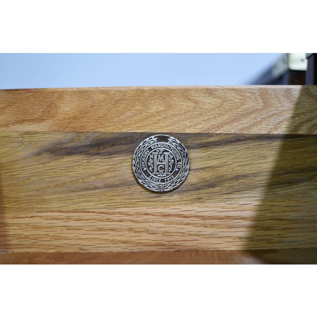 1970s Campaign Burl Wood Chests by Hickory Furniture - A Pair For Sale - Image 12 of 13