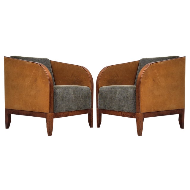 Art Deco Scandinavian Lounge Chair, 1970s For Sale