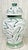 Enhance your home with the timeless beauty of this **large 11-inch lidded ginger jar**, featuring an elegant **sage green...