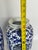 Mid 20th Century Pair of Blue & White Chinese Export Style Porcelain Floor Vases on Hardwood Stands, 18" Tall For Sale - Image 5 of 8