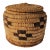 20th C Small Hand Woven Basket Lidded Jar For Sale