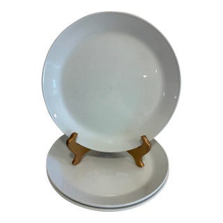 Vintage Johnson Brothers Tivoli Plates, Set of 3, White Ironstone, England For Sale