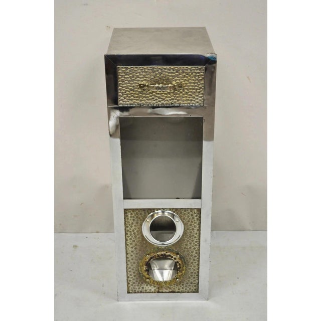 Industrial Vintage Stainless Steel Industrial Restaurant Coffee Bean Storage Dispenser (2) For Sale - Image 3 of 12