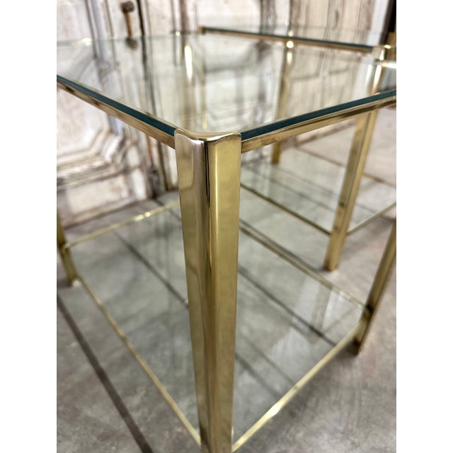 Contemporary Bronze Sofa Side Tables by Jacques Quinet, 1960s, Set of 2 For Sale - Image 3 of 14