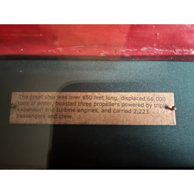 Wood Commemorative RMS Titanic Diorama For Sale - Image 7 of 17