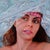 Gleaming by Pegah Samaie | Oil on aluminum panel Portrait of a woman with a veil and decorative headpiece. For Sale