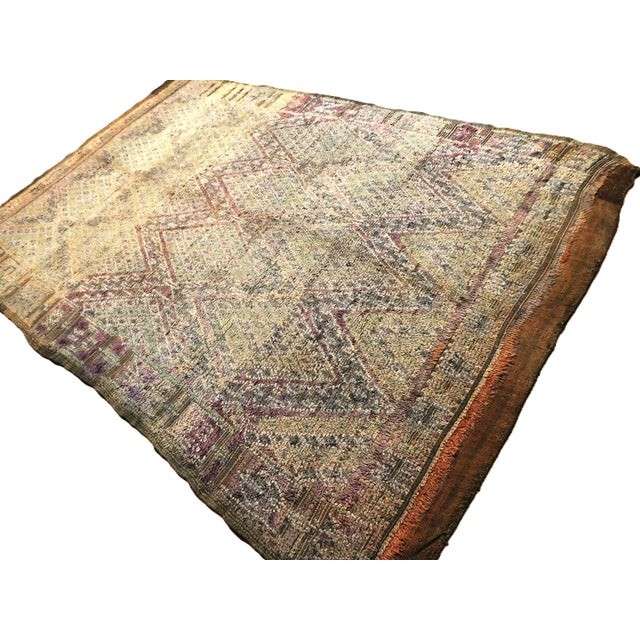 Vintage Hand Knotted Moroccan Rug. 6'3"x 9'5" For Sale - Image 16 of 16