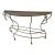 Vintage Iron Garden Console For Sale