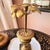 Brass palm tree candlestick // brass palm tree in urn // single candleholder // Vintage Hollywood Regency Decor For Sale - Image 12 of 12