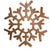 Restoration Hardware Restoration Hardware | Glass 12 Point Snowflake Christmas Ornaments - Set of 4 For Sale - Image 4 of 5