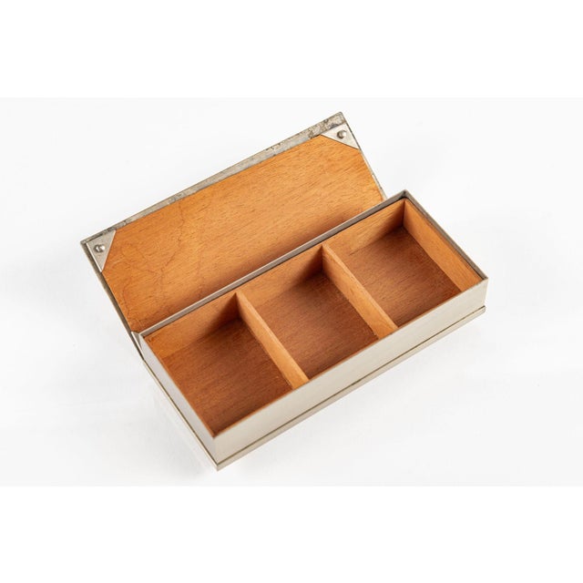 Rare Antique Art Deco Chase & Revere Metal Cigarette Smoking Boxes 1930s For Sale - Image 16 of 18