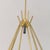 Italian Brass + Opaline Glass Chandelier in the Manner of Stilnovo, 1950s For Sale - Image 10 of 12