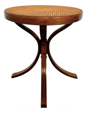 Mid 20th Century CCFM Mid-Century Modern Bentwood & Cane Martini Table