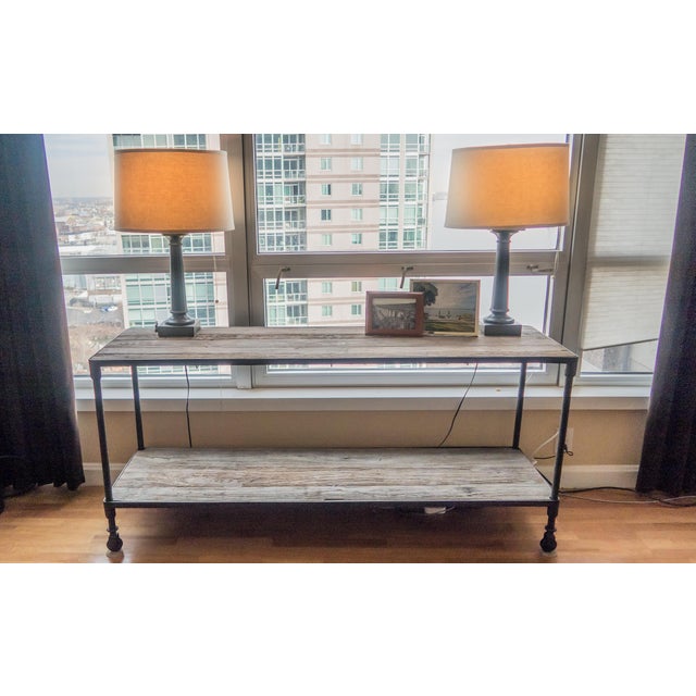 Restoration Hardware Dutch Industrial Console Table Chairish