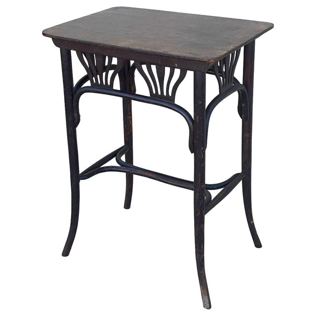 Art Nouveau Late Victorian Art Nouveau Side Pestal Table no.4 by Fischel & Söhne For Sale - Image 3 of 9