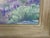 Mid 20th century oil on canvas board impressionist painting of a purple flowering desert landscape. Signed C. Ellis lower...