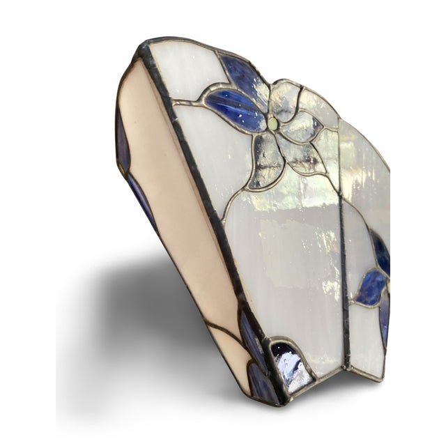 Stained Glass Wall Sconce, French Art Nouveau, 1910, 1890s For Sale - Image 3 of 14