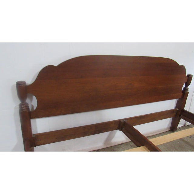 Harden Cherry Poster King Bed Cherry Designer For Sale - Image 6 of 6